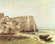 Gustave Courbet Die Keste von Etretat France oil painting artist